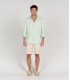 DIVA - Chemise unie lin aqua