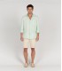 DIVA - Plain linen shirt aqua