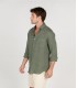 DIVA - Plain linen shirt bronze