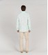 HONORE - Aqua floral print linen shirt