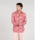 HONORE - Litchi floral print linen shirt