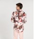 LENNY - Pale floral print linen shirt