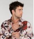 LENNY - Pale floral print linen shirt