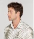LUCIAN - Chemise coton imprimé tye&die bronze