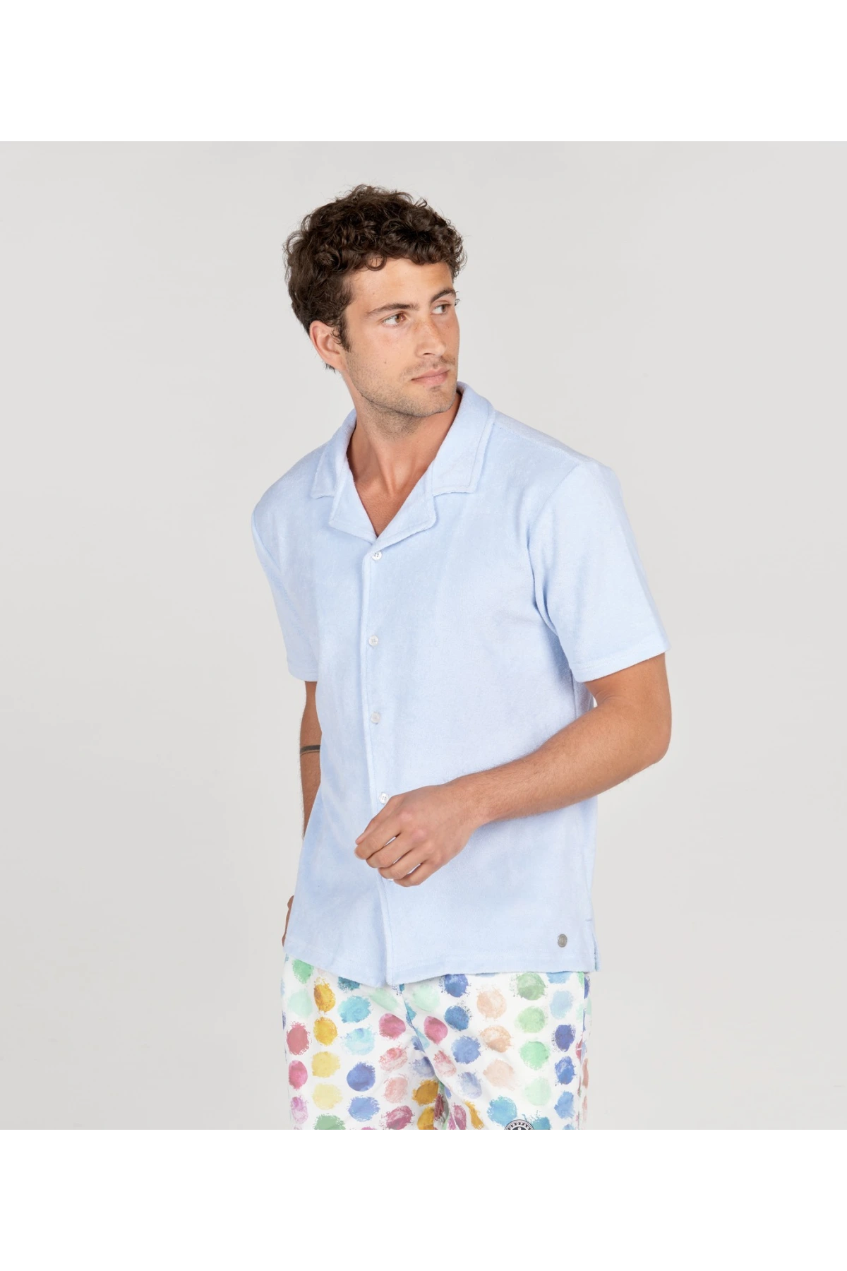MIKA - sky blue sponge shirt
