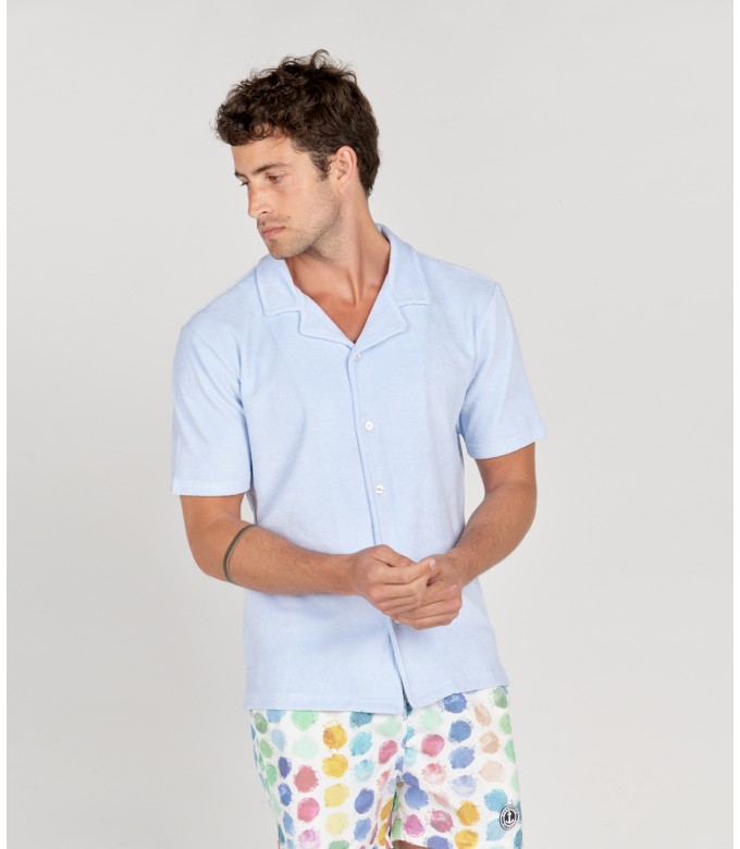 MIKA - sky blue sponge shirt