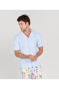 MIKA - sky blue sponge shirt
