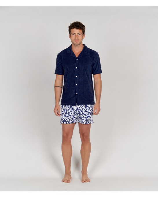 MIKA - Navy blue sponge shirt