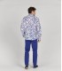 OCTAVE - White printed linen shirt