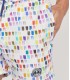nails - Color printed multicolored swim shorts