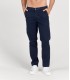 FLASH - Slim fit cotton chinos trousers, navy