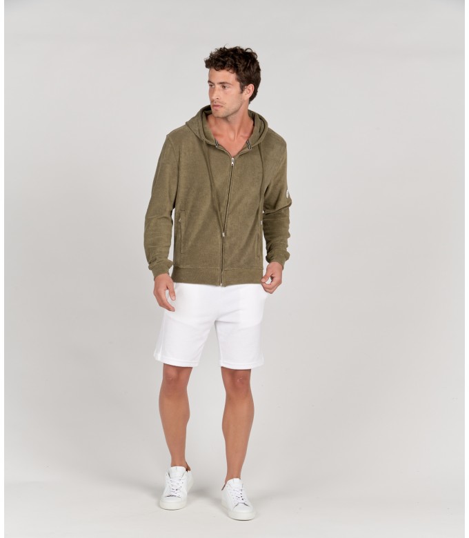 COTTON HOODIE SACHA KHAKI