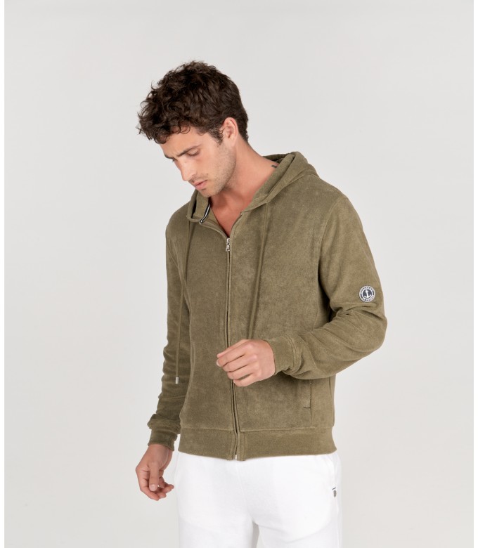 COTTON HOODIE SACHA KHAKI