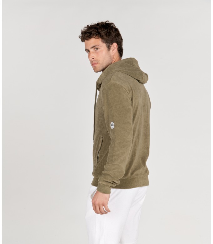 COTTON HOODIE SACHA KHAKI