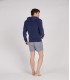 COTTON HOODIE SACHA NAVY BLUE