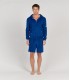 SACHA - Indigo hooded terry jacket