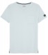 NECK - Cotton V-neck tee-shirt, light blue
