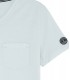 NECK - Cotton V-neck tee-shirt, light blue