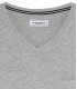 NECK - Tee-shirt col v gris