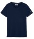 NECK - Cotton v-neck navy blue