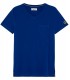 NECK - Cotton v-neck indigo