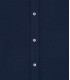 STUART - Chemise en jersey coton fin uni slim-fit, marine