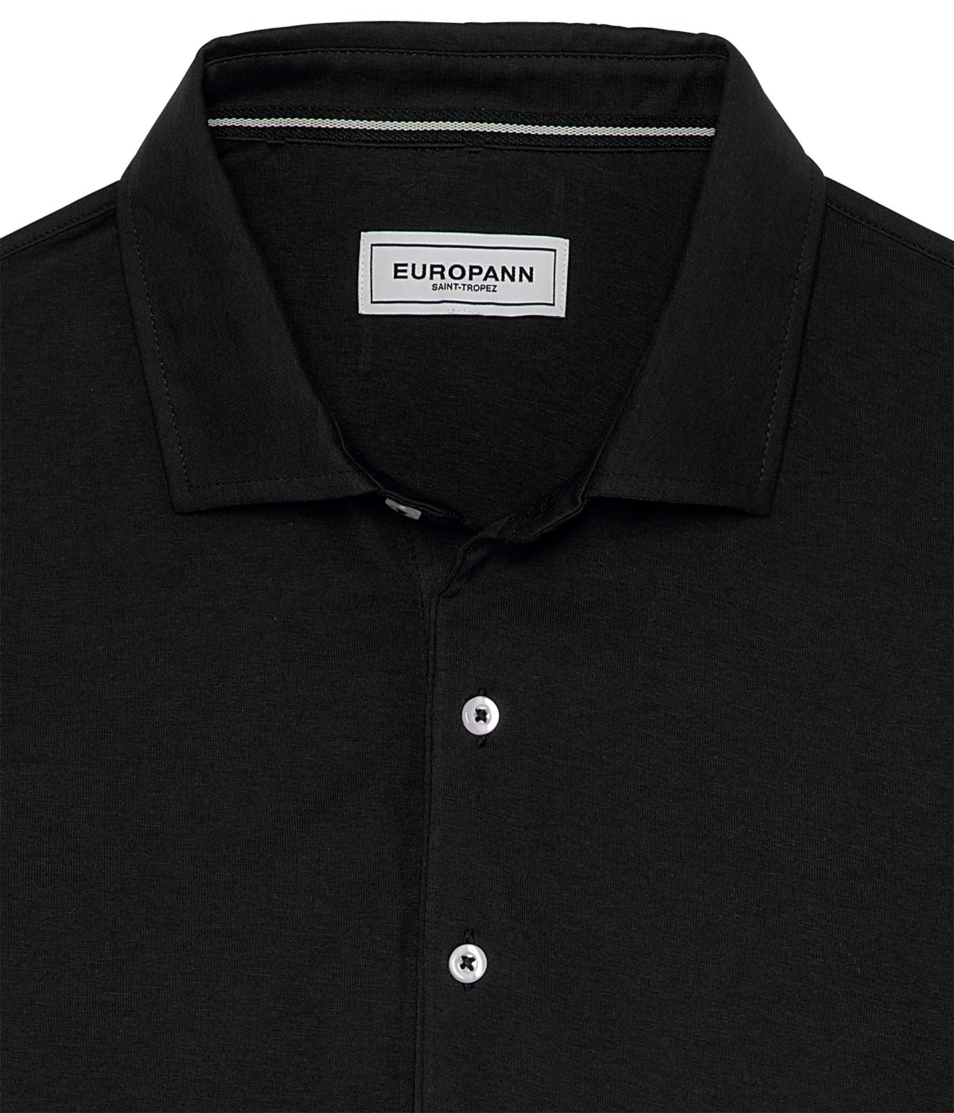 Black color short sleeves polo for men | Quality brand Europann