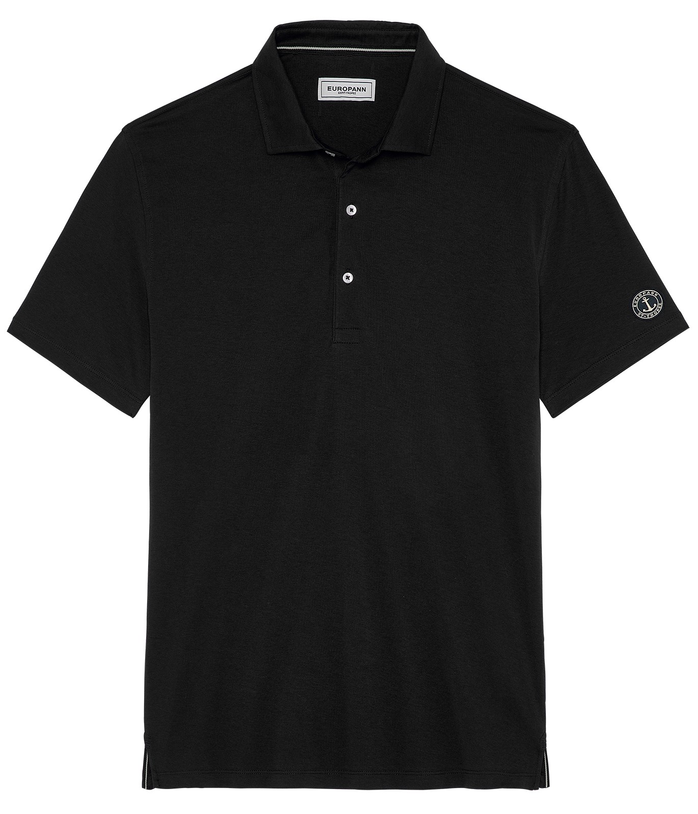 Black color short sleeves polo for men | Quality brand Europann