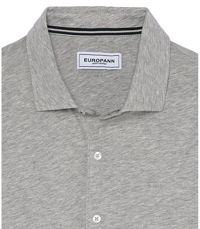 WESTON - Cotton grey polo shirt