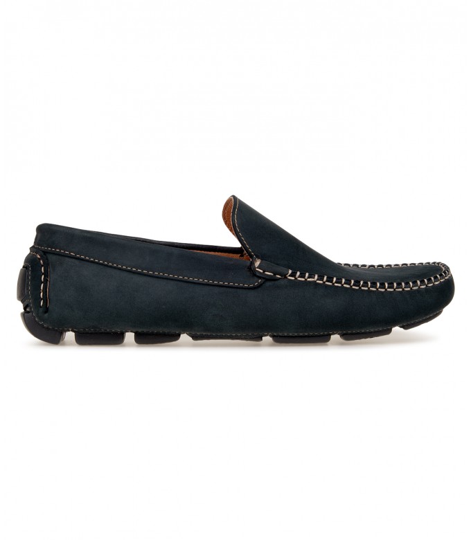 MONZA - Grey nubuck loafers