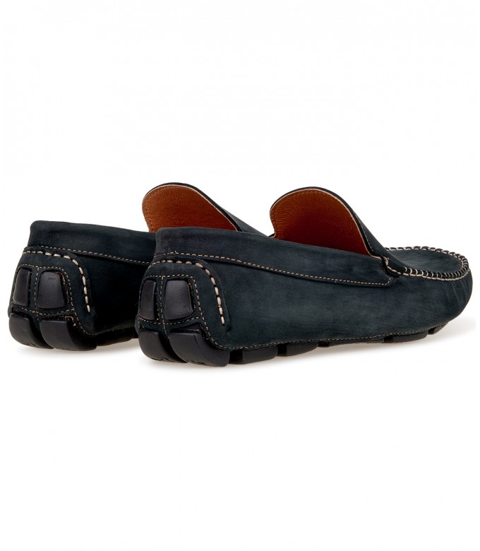 MONZA - Grey nubuck loafers