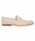 MODENA - Mocassins croûte de cuir beige