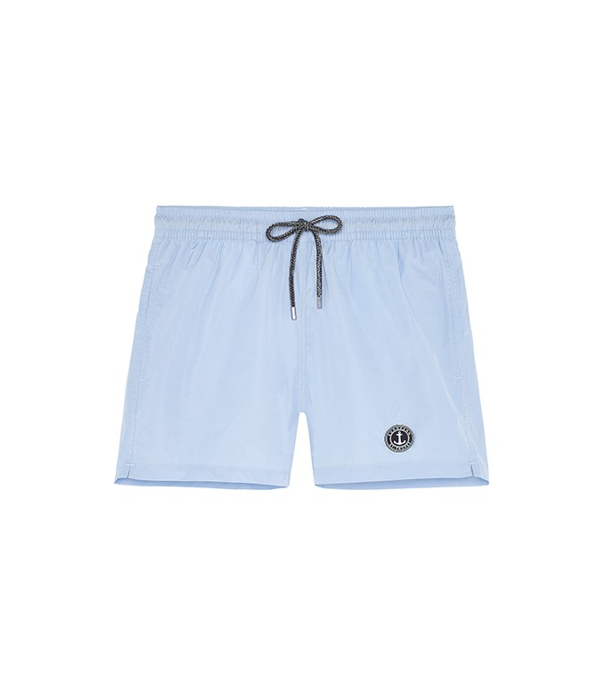 SOFT - Plain color slim fit swimshorts, sky blue