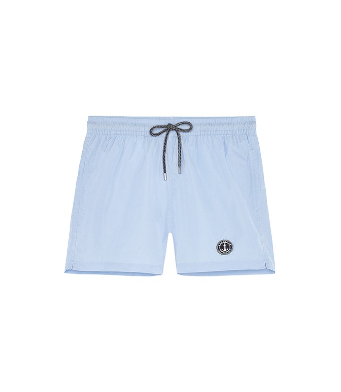 SOFT - Short de bain uni, bleu ciel