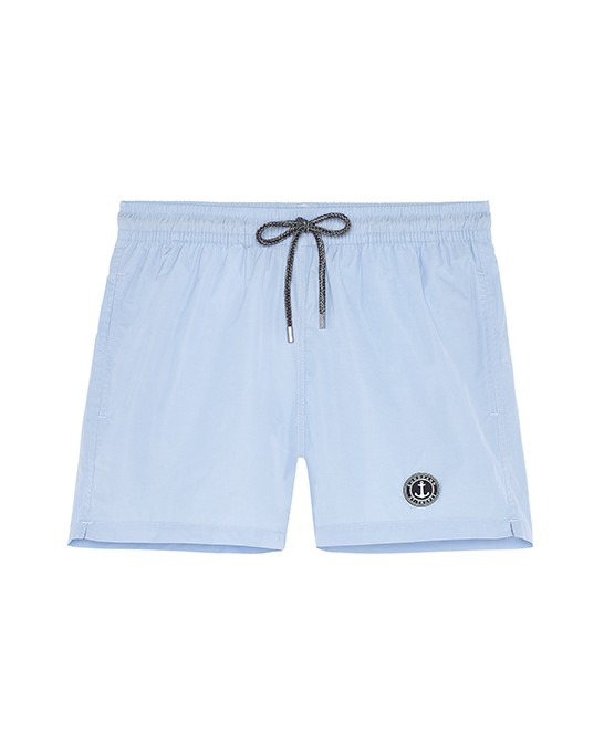 SOFT - Short de bain uni, bleu ciel