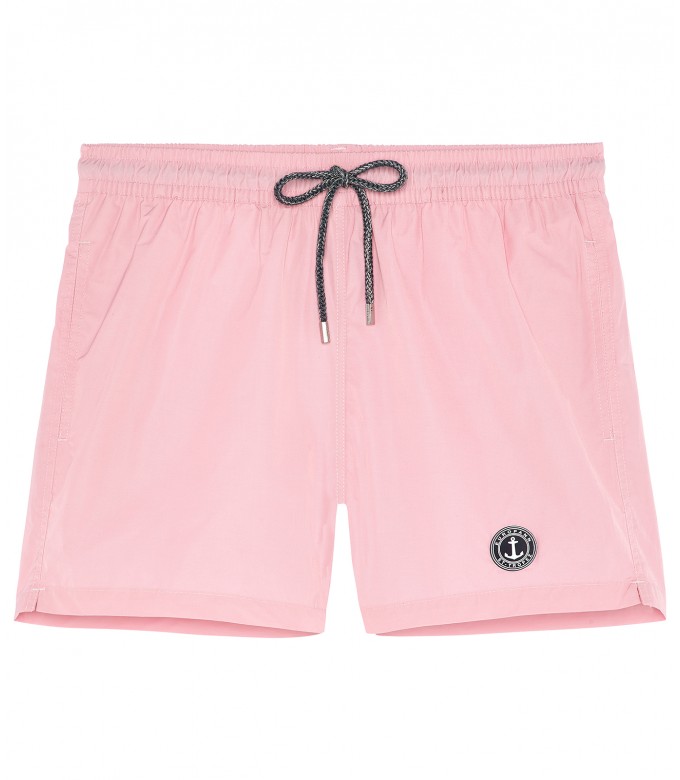 SOFT - Plain color slim fit swimshorts, pink