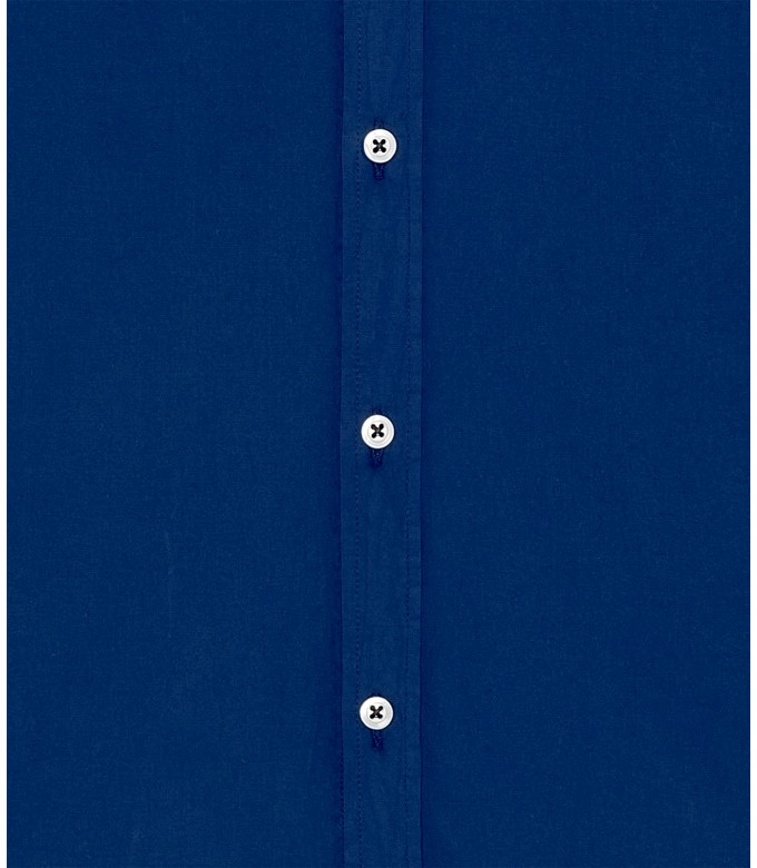 VARDY - Casual cotton voile shirt indigo