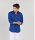 VARDY - Chemise unie voile de coton indigo