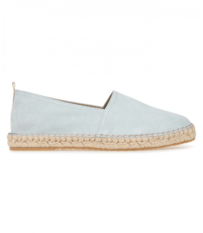 PALMA - Sky suede calfskin espadrilles