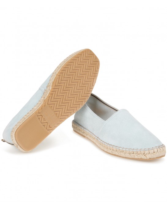 PALMA - Sky suede calfskin espadrilles