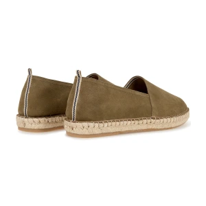 PALMA - khaki suede calfskin espadrilles