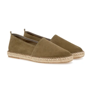PALMA - khaki suede calfskin espadrilles