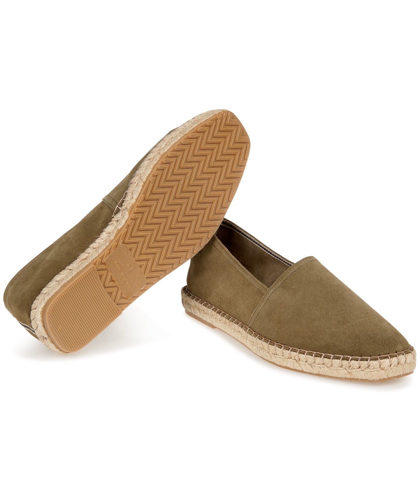 Leather crust espadrilles for mens Quality brand Europann