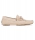 MILANO - Beige suede calfskin loafers