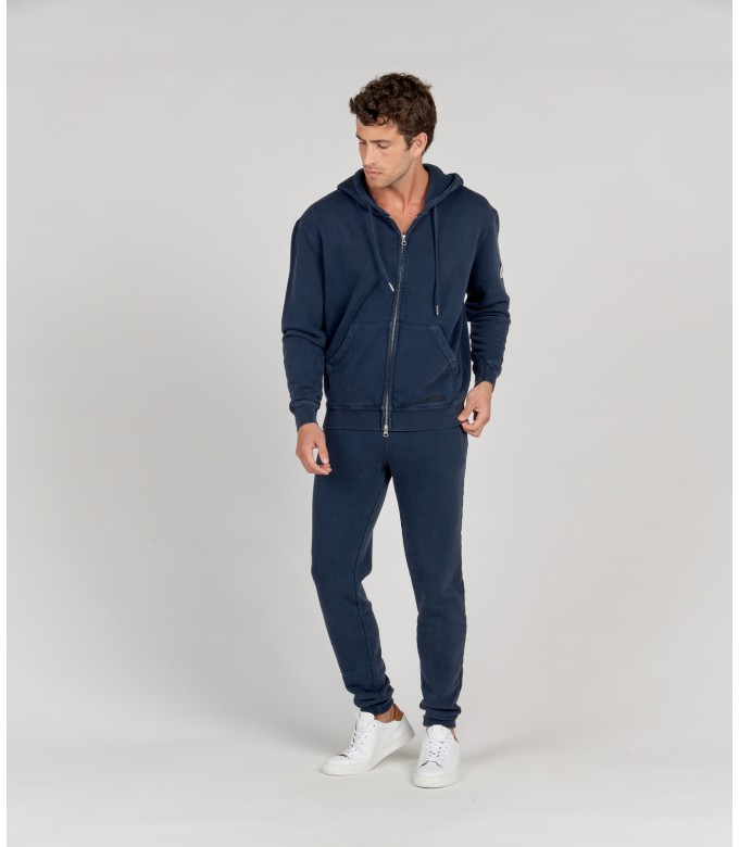 ADRY - Jogging en molleton bleu marine