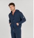 KEV - Gilet en molleton bleu marine