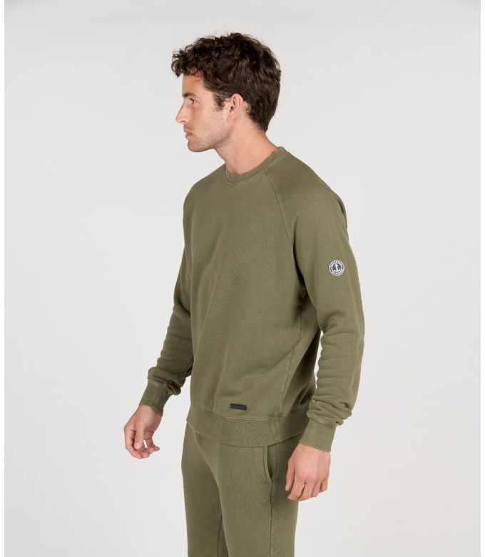 JULIAN - Bronze fleece sweatshirt