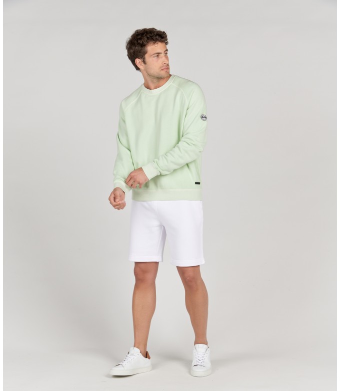 JOSH - Short en molleton blanc
