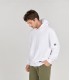 EVAN - White Hooded Sweatshirt