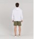 EVAN - White Hooded Sweatshirt